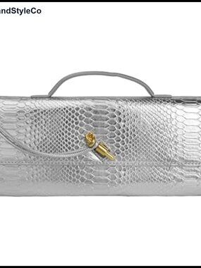 Woven Clutch Purses for Women Crocodile Print Evening Handbag Formal Satchel